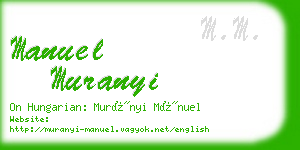 manuel muranyi business card